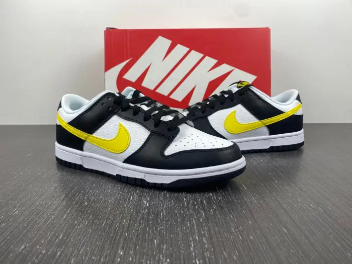 Nike Dunk Low Black Yellow White 