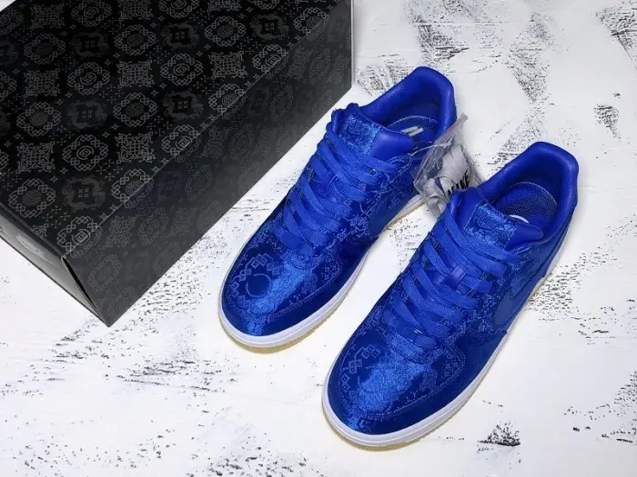 CLOT x Air Force 1 PRM 'Royal Silk' - Nike 