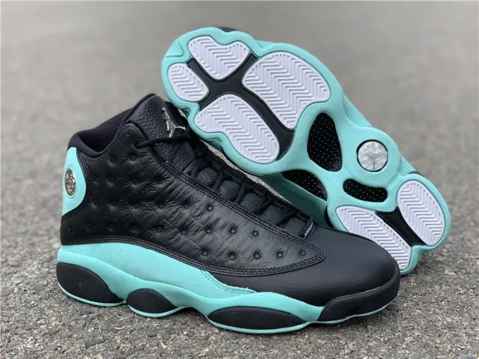 Jordan 13 Retro Black Island Green 