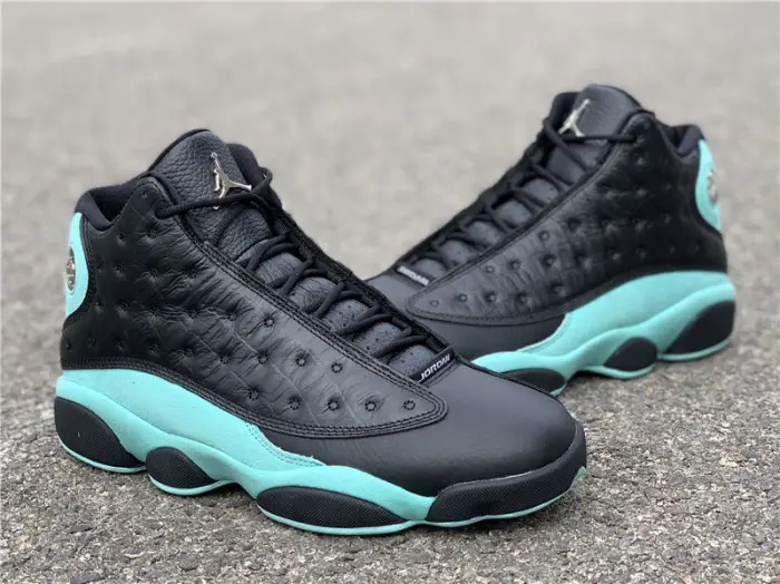 Jordan 13 Retro Black Island Green 