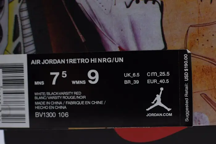 Air Jordan 1 Retro Hi Nrg un "Union" - Air Jordan 