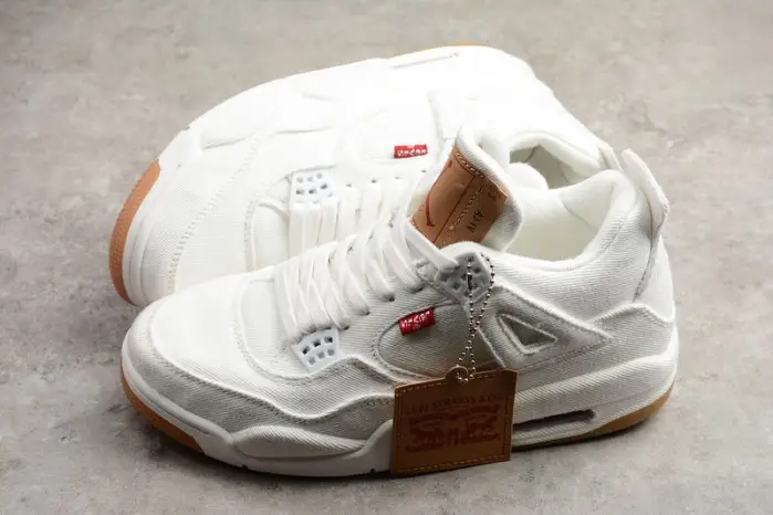 Levi's x Air Jordan 4 'White' 