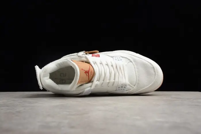 Levi's x Air Jordan 4 'White' 