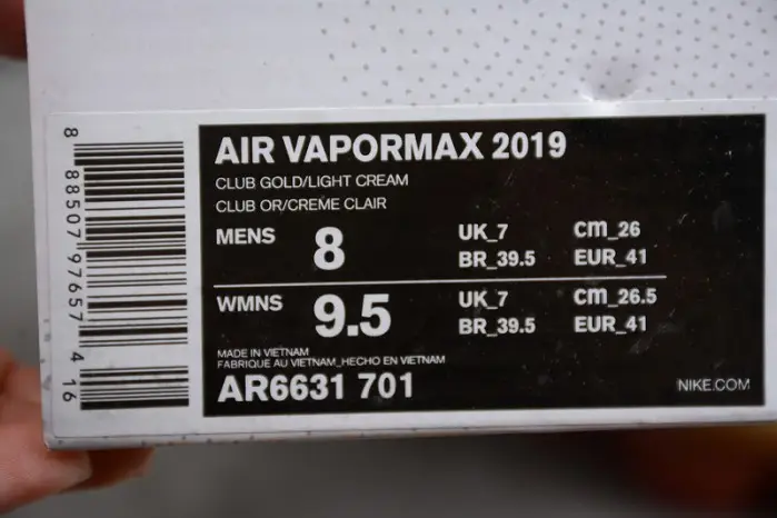 Nike Air VaporMax 2019 Crimson Gold 