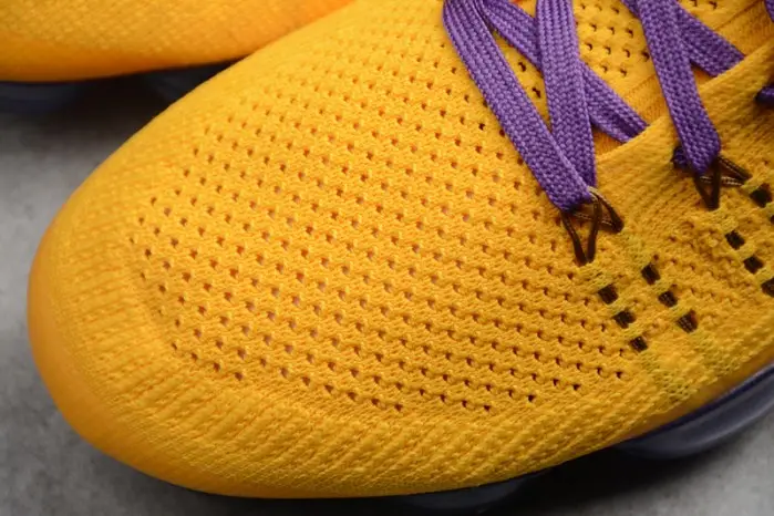 Nike Air VaporMax Flyknit 2018 Lemon Yellow Purple mens 