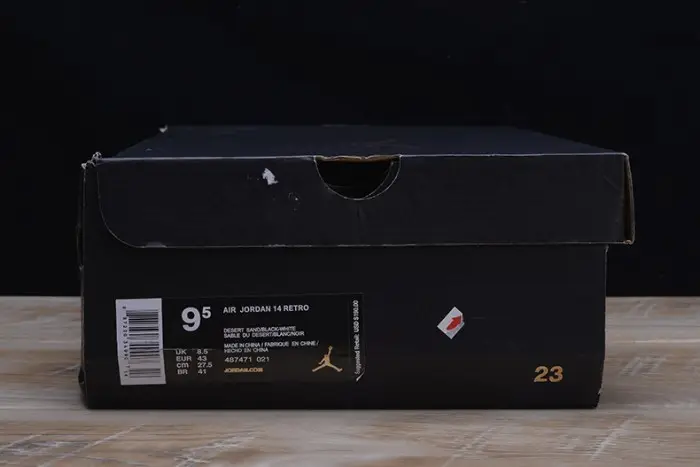 AIR JORDAN 14 RETRO "DESERT SAND" black  white mens 