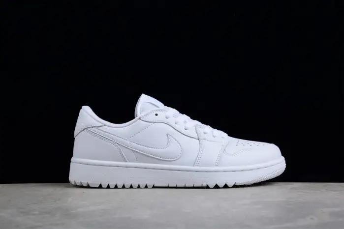 AIR JORDAN 1 LOW GOLF 'TRIPLE WHITE' 