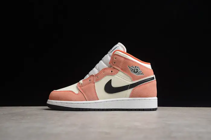 AIR JORDAN 1 MID SE GS 'ORANGE SUEDE' 