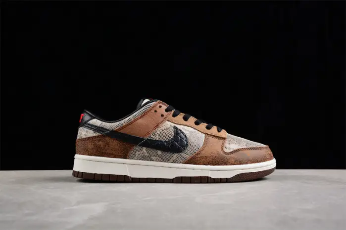 nike dunk low preM1vm 'brown snakeskin' 