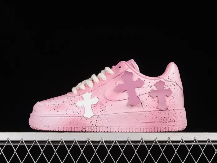 nike air force 1 "pink Ch*0me He**ts" 