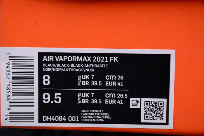 Nike Air VaporMax 2021 FK Black Anthracite 
