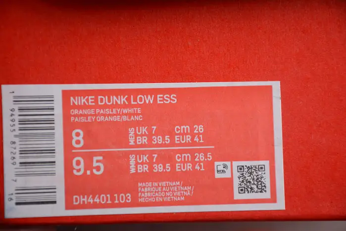 Nike Dunk Low Essential Paisley Pack Orange 