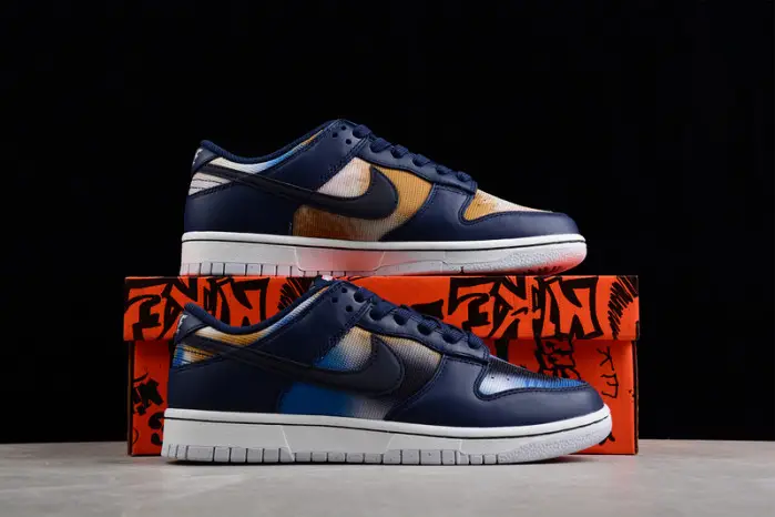 nike dunk low preM1vm 'graffiti pack - obsidian' 