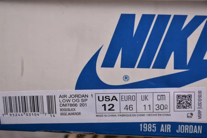 Travis Scott X Air Jordan 1 Retro Low OG SP 'Pale Vanilla' 