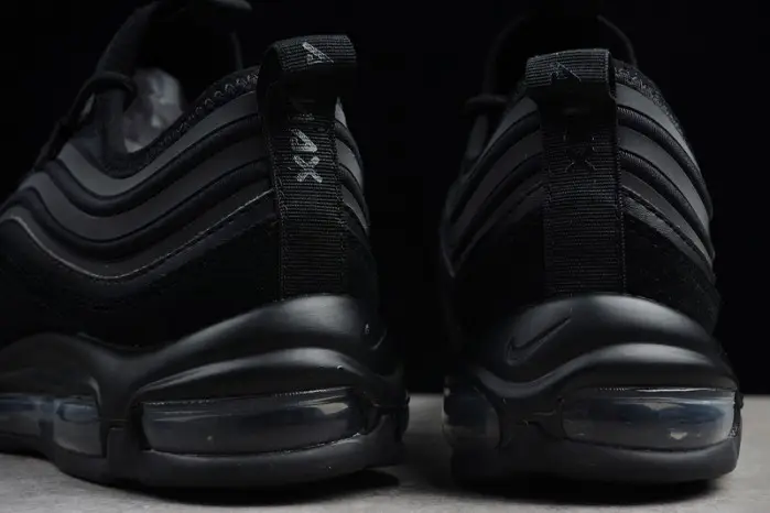 nike MAX 97 UL 17 SE ULTRA TRIPLE BLACK SOCK-LIKE 