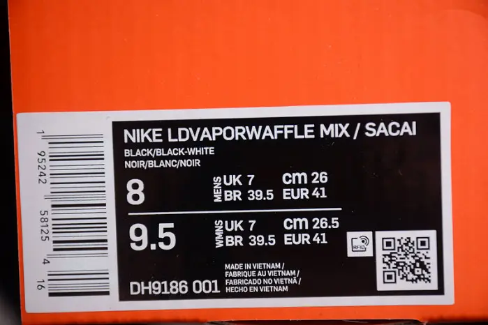 SACAI X NIKE LDWAFFLE X JEAN PAUL GAULTIER BLACK WHITE 