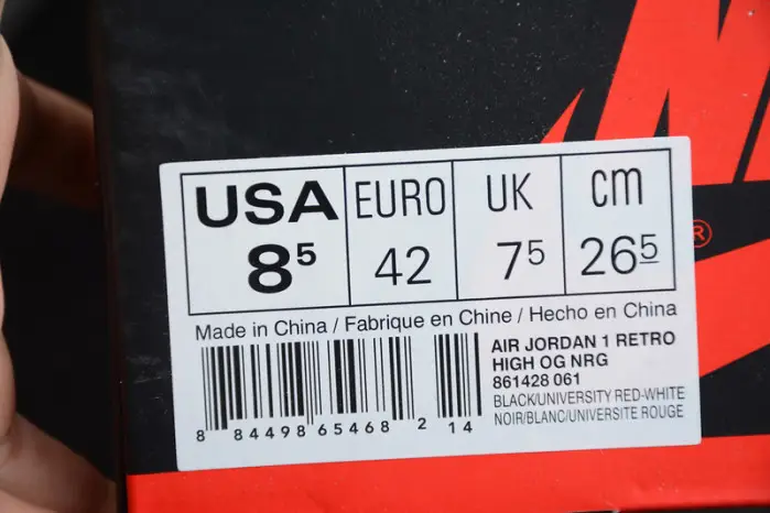 AIR JORDAN 1 RETRO "HOMAGE TO HOME" red 