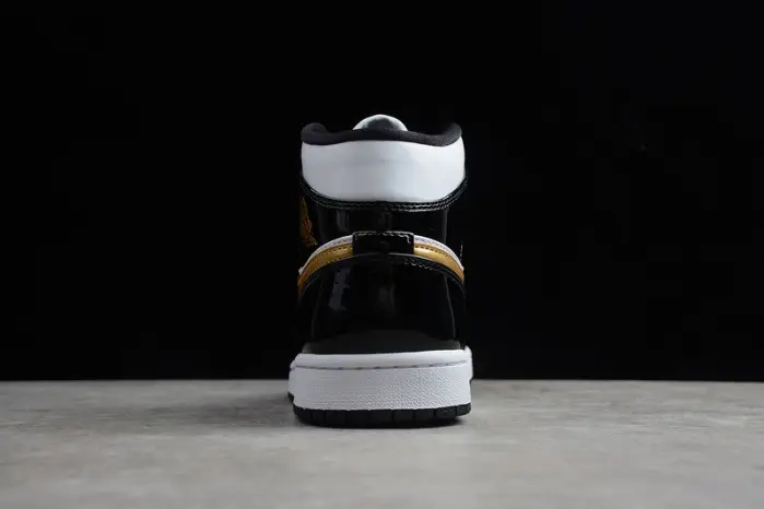 AIR JORDAN 1 MID PATENT 'BLACK GOLD' 