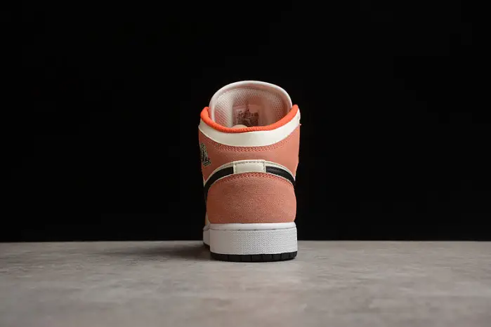 AIR JORDAN 1 MID SE GS 'ORANGE SUEDE' 