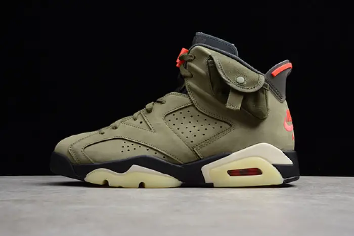 Travis Scott Air Jordan 6 Medium Olive  ACEF726