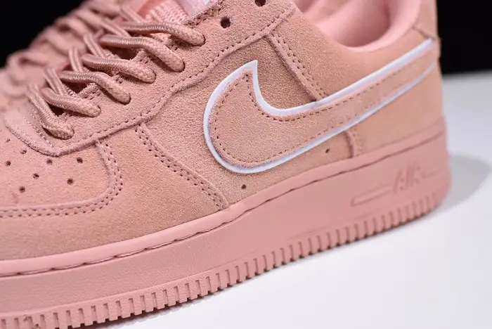 Nike Air Force 1 07 Suede Women Lifestyle Shoe Pink 