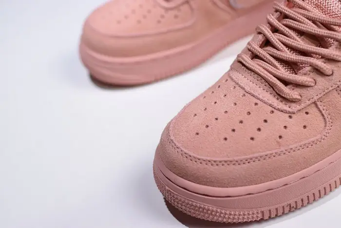 Nike Air Force 1 07 Suede Women Lifestyle Shoe Pink 