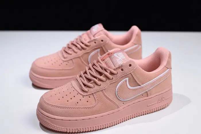 Nike Air Force 1 07 Suede Women Lifestyle Shoe Pink 