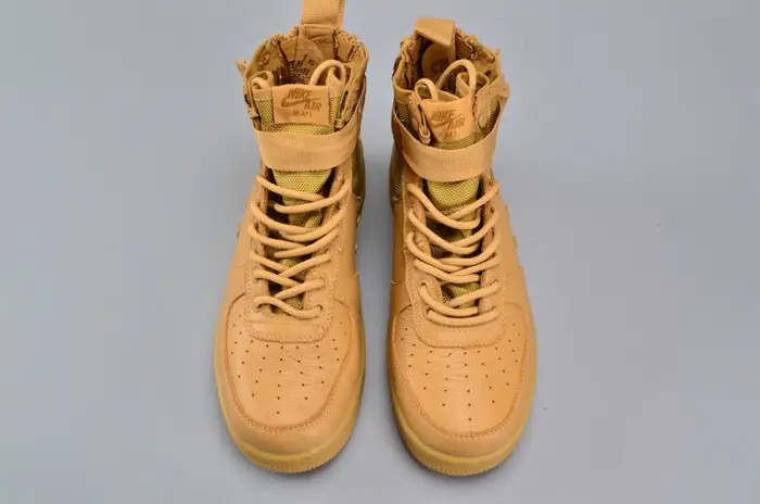 Nike SF Air Force 1 Mid Elemental Gold Leather Shoes 