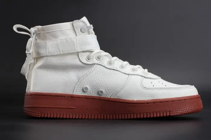 NIKE SF AIR FORCE 1 MID "RED IVORY" WHITE MENS 
