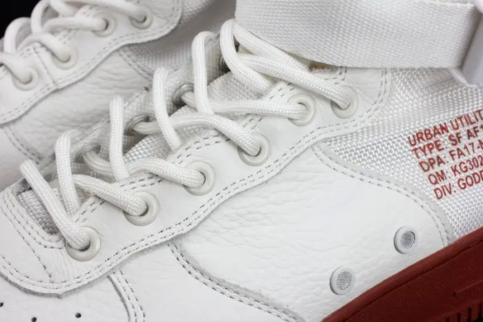 NIKE SF AIR FORCE 1 MID "RED IVORY" WHITE MENS 