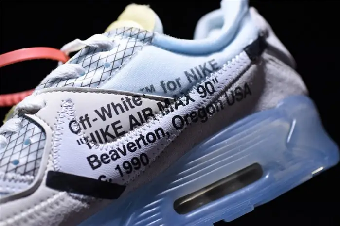 OW x Nike Air Max 90 AM90 THE TEN 10 Sail Muslin Virgil Abloh 