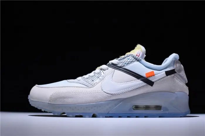OW x Nike Air Max 90 AM90 THE TEN 10 Sail Muslin Virgil Abloh  FEAE1095