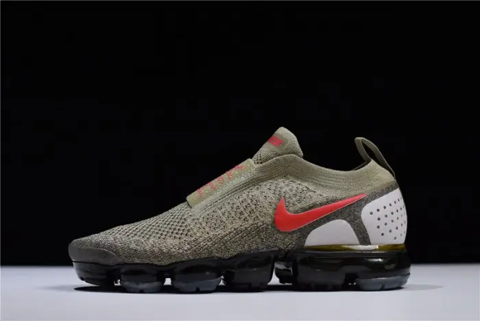 Nike VaporMax FK Moc 2 Natural Olive Habanero Red Air Vapor Max mens  CEA1273