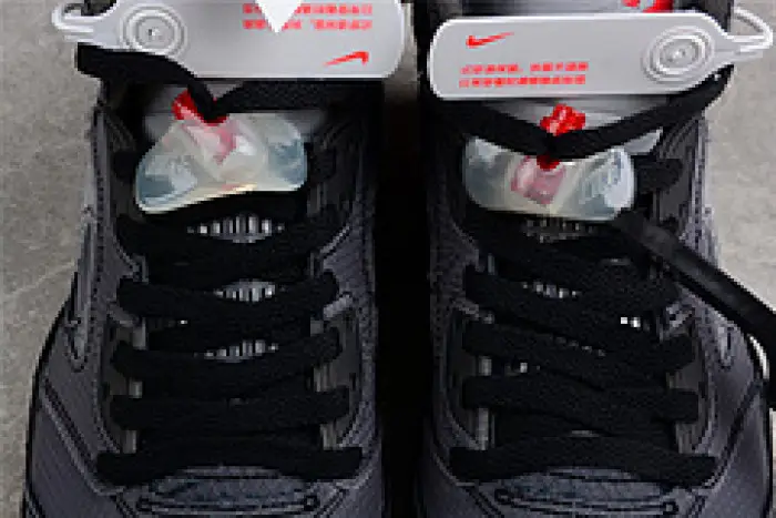OW Air Jordan 5 SP Black Muslin Fire Red 